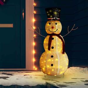 Aurelia 180cm Fabric Decorative Christmas Snowman With LED - White And Red