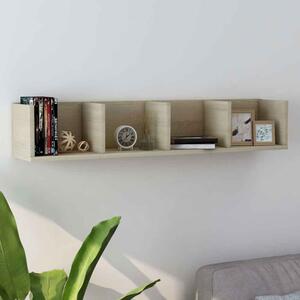 Ramona 100cm Wooden Wall Hung Shelving Unit - Sonoma Oak