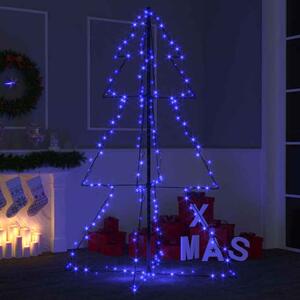 Aurelia 150cm Metal Christmas Cone Tree With 200 LEDs - Blue