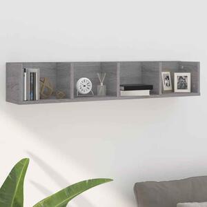 Ramona 100cm Wooden Wall Hung Shelving Unit - Grey Sonoma