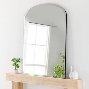 Yearn Arched Overmantel Wall Mirror Black