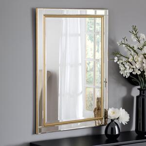 Yearn Classic Rectangle Wall Mirror Gold