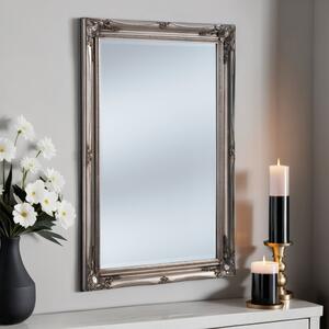 Yearn French Rectangle Wall Mirror Silver