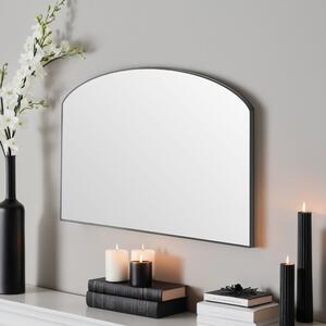 Yearn Modesty Curved Wall Mirror Black