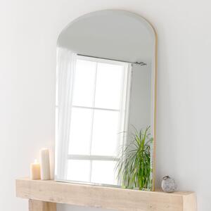Yearn Arched Overmantel Wall Mirror Gold