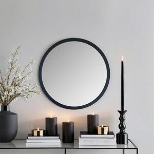 Yearn Classic Round Wall Mirror Black