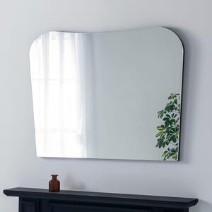 Yearn Curved Overmantel Wall Mirror Black