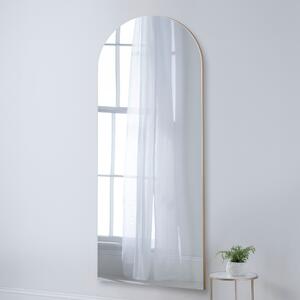 Yearn Arched Oversized Full Length Wall Mirror Gold