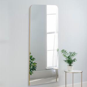 Yearn Seamless Radius Full Length Wall Mirror Gold