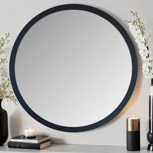 Yearn Classic Round Wall Mirror Black