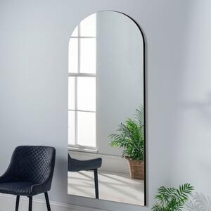 Yearn Arched Oversized Full Length Wall Mirror Black