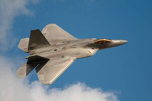 Photography F22 Raptor Jet Fighter flying in the sky, JohnnyPowell