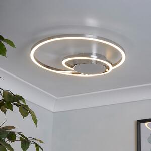 Sasha LED Flush Ceiling Light - Light Chrome