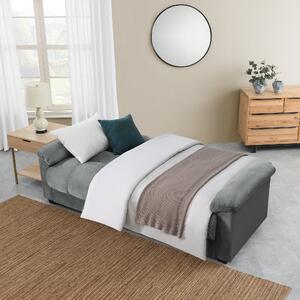 Margo Velvet with Storage Double Sofa Bed Grey