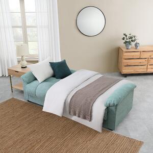 Margo Fabric Sofa Bed With Storage Marina Blue
