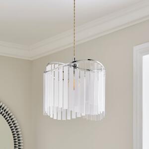 Ayla Frosted Easy Fit Pendant Clear