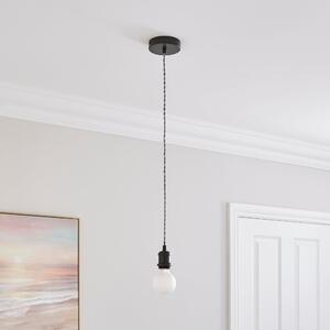 Charlie Herringbone Adjustable Pendant Flex Ceiling Light Black