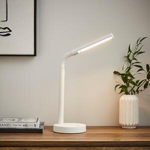 Modern Metal Rechargeable Touch Table Lamp White