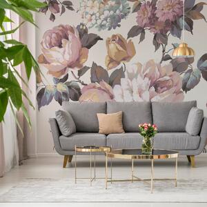 Floral Wall Mural Pink