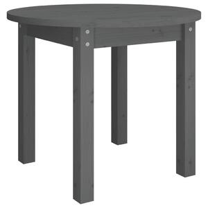 Coffee Table Grey Ø 55x45 cm Solid Wood Pine