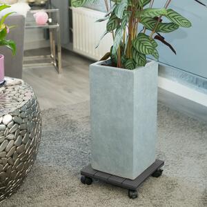 Nature Plant Trolley Square 30x30 cm Anthracite WPC