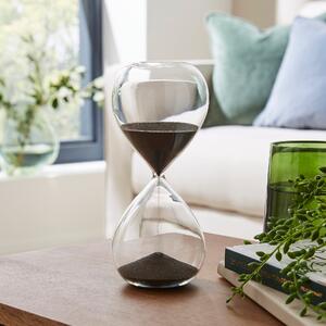 Glass 15 Minute Sand Timer Grey