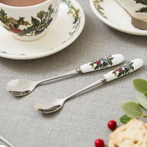 The Holly and the Ivy Set of 6 Tea Spoons White