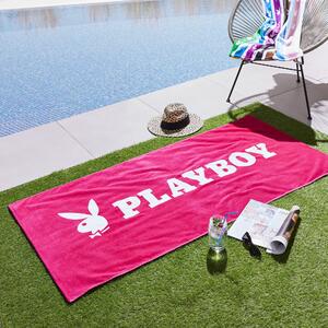 Playboy Iconic Bunny Beach Towel 76cm x 160cm Pink