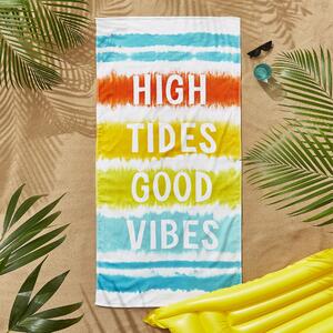 Catherine Lansfield Tie Dye Vibes Beach Towel 76cm x 160cm Bright