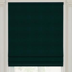 Linda Barker Royal Velvet Made to Measure Roman Blind Dark Teal