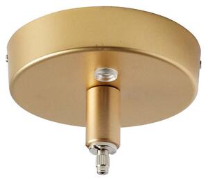 Carpyen Rebound LED pendant light, green marble, brass