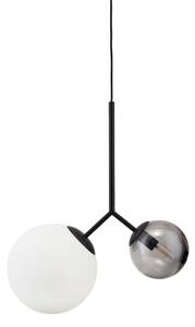 House Doctor Twice ceiling lamp opal glass - black glass