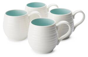 Set of 4 Sophie Conran for Celadon Honey Pot Mugs White
