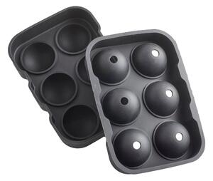 Round Silicone Ice Cube Makers Black Black