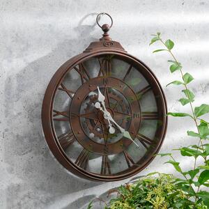 Indoor Outdoor Listera Clock 40x50cm Rust