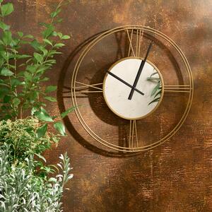 Indoor Outdoor Luxe Gold Clock 60cm Gold