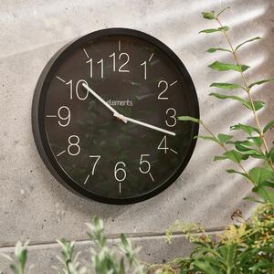 Indoor Outdoor Elements Black Clock 41cm Black