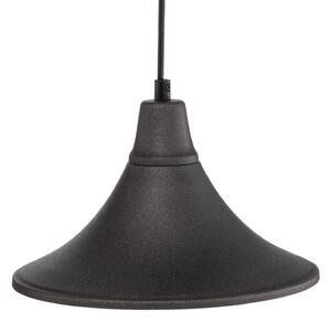 785 hanging light, three-bulb, graphite/copper