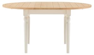 Harvest Extendable Round Dining Table in White