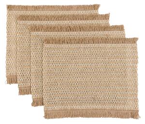 Lina Striped Jute Placemats, Set of 4