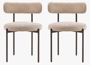 Novus Dining Chair in Natural, Set of 2