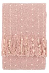 Pippa Mohair Throw in Rose Pink
