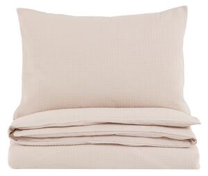Nella Textured Jacquard Quilt Cover Set in Taupe, King
