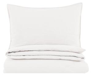 Remi Washed Cotton Quilt Cover Set in White, Super King