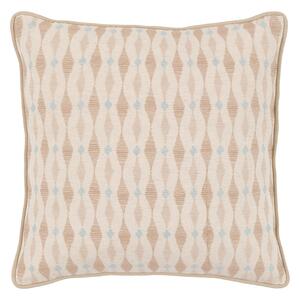 Bria Ikat Embroidered Cushion in Natural