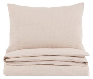 Nella Textured Jacquard Quilt Cover Set in Taupe, Super King