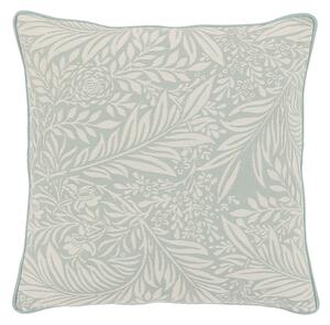 Oakleigh Leaf Woven Cushion in Duck Egg