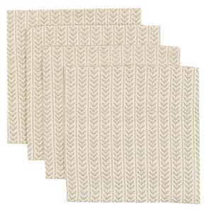 Folia Trailing Leaf Napkins in Natural, Set of 4