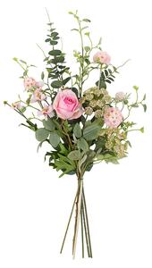 Faux Wrapped Pink Bouquet