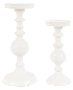 Lilia Cream Candlesticks, Set of 2